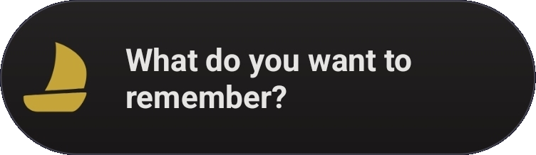 The Diurnal home-screen widget: What do you want to remember?
